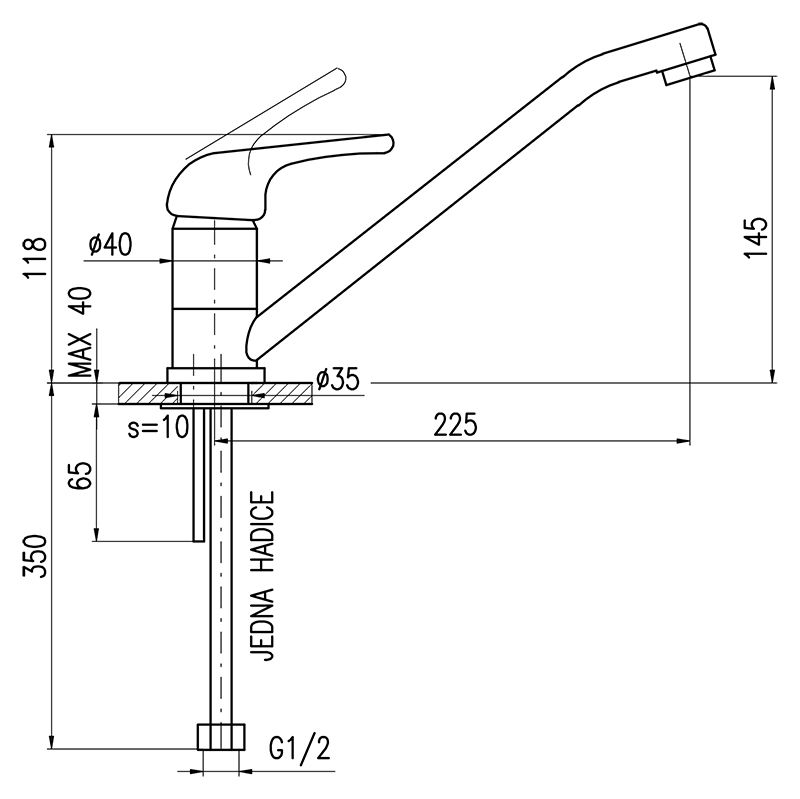 Смеситель для кухни Rav Slezak Sazava SA093.5
