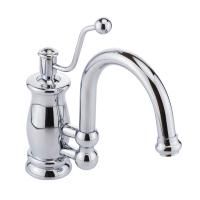 VIVALDI Смеситель для раковины моноком., донный клапан "click-clack" с переливом, хром