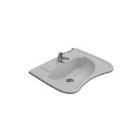 GLOBO Ausilia Раковина специальная, подвесная  67*53.5*h21см, c 1 отв-м под смеситель, без перелива, с креплением, цвет белый