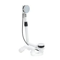 Слив-перелив, Bette, для ванны, полуавтоматический, длина троса, мм-560, диаметр слива, мм-52, накладки-есть, цвет-хром