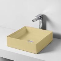 Artceram SCALINO Раковина накладная 38x38 см, цвет: giallo zinco Artceram SCALINO Раковина накладная 38x38 см, цвет: giallo zinco