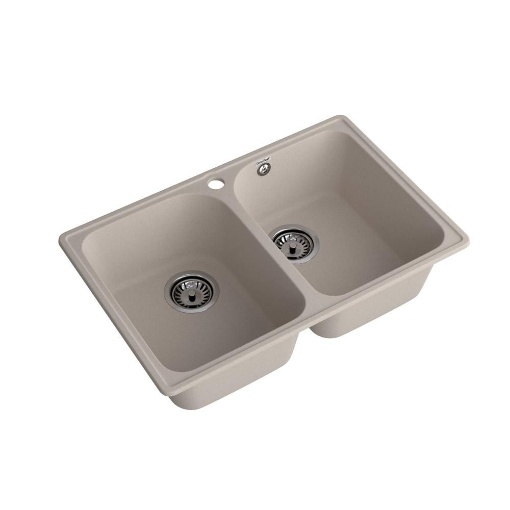 Кухонная мойка GranFest QUARZ 15, песочный, артикул 15 песочный