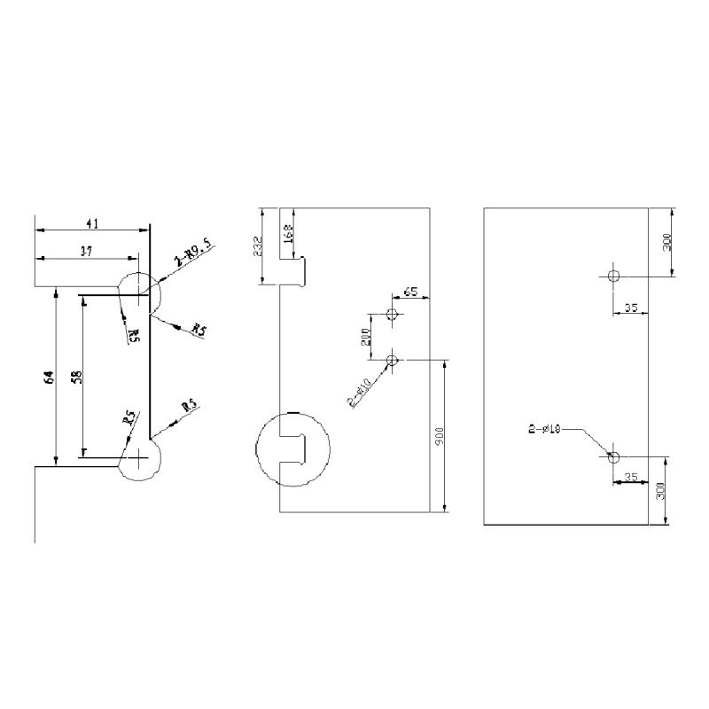 Петля для стеклянных ограждений Bronze de Luxe 1818, бронза, артикул 1818
