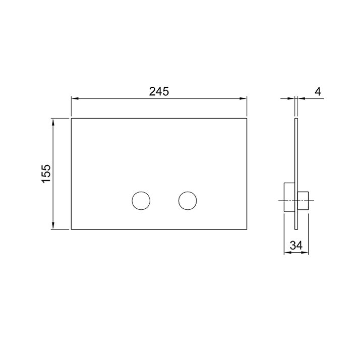 Fantini AF/21 Клавиша смыва для GEBERIT SIGMA8, SIGMA12, цвет черный матовый Fantini AF/21 Клавиша смыва для GEBERIT SIGMA8, SIGMA12, цвет черный матовый