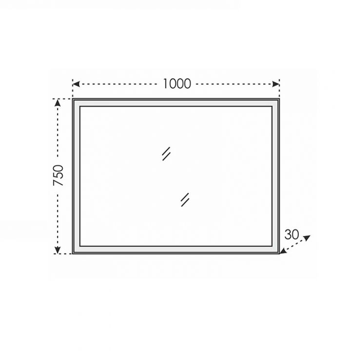 Зеркало СаНта Марс 100 900505 с LED-подсветкой, артикул 900505