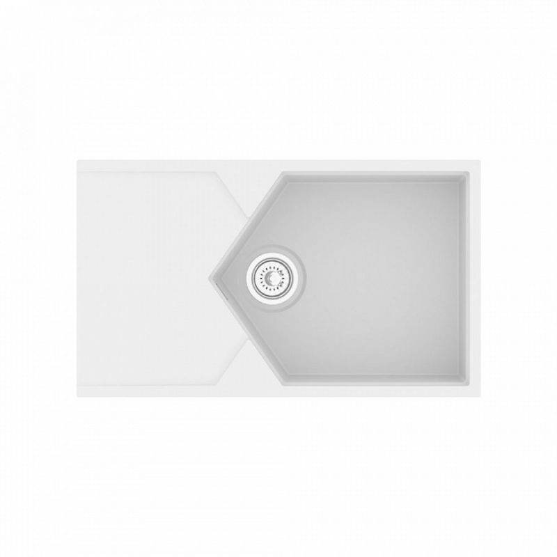 Кухонная мойка KitKraken Sea White 85 Белая Кухонная мойка KitKraken Sea White 85 Белая