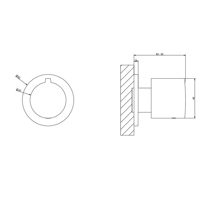 Gessi Emporio Emporio shower Встраиваемая часть для смесителя на 2 выхода, цвет: Chrome, артикул 38371#031