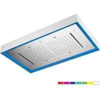 Daniel, потолочная лейка для душа (3х режимная) с 7 цветной светодиодной подсветкой, диаметр 770х470 мм, цвет хром