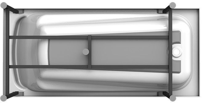 Акриловая ванна Radomir Vannesa Роза 170х77 2-01-0-0-1-208 Белая без гидромассажа