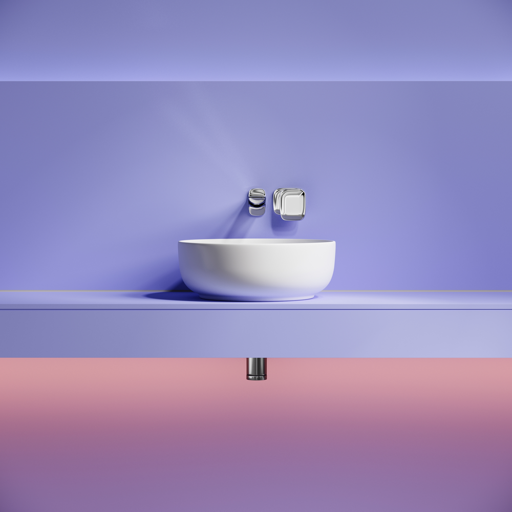 Раковина накладная Тайкан (Taycan), круглая, диаметр 375 мм, высота 140 мм, белая матовая, артикул CN12003MW