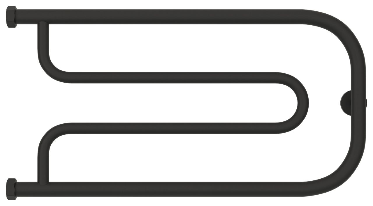 Полотенцесушитель водяной "Гусли+" 320х650 Н. Г. 1" (МУАР Темный Титан)