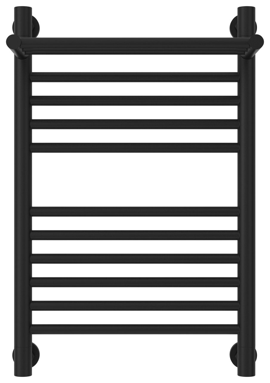 Полотенцесушитель водяной "БОГЕМА 1П +" 600х400 (Матовый Чёрный)