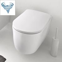 Kerasan Nolita Унитаз безободковый подвесной 55х35 см, смыв Tornado, с креплениями WB9N, цвет белый матовый