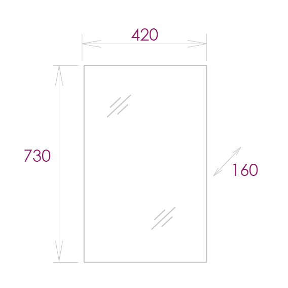 Шкаф-зеркало Onika Венеция 42 белый, универсальный