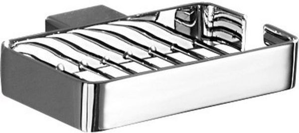 Gedy Lounge, настенная металлическая мыльница - решетка, цвет хром