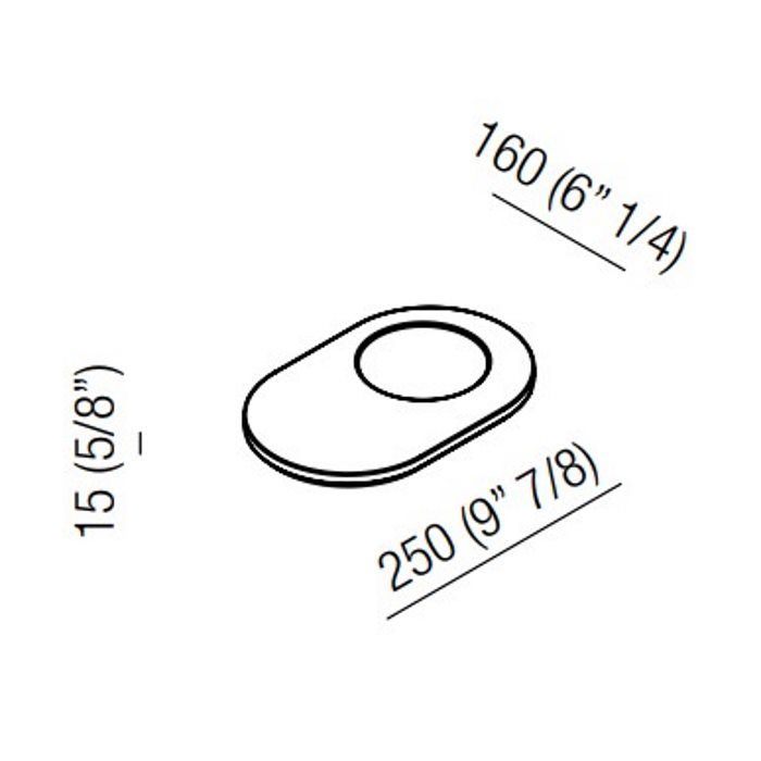 Agape Constellation Мыльница мраморная 25х16х1.5 см, мрамор Marquina, цвет: черный Agape Constellation Мыльница мраморная 25х16х1.5 см, мрамор Marquina, цвет: черный