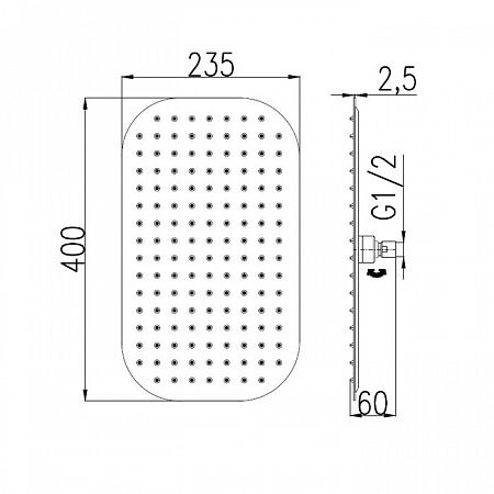 Верхний душ Rav Slezak KS0002