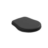 KERASAN Retro Сиденье для унитаза цвет черный глянцевый/хром (микролифт)