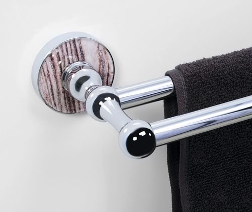 Полотенцедержатель WasserKRAFT Regen K-6940 двойной Хром