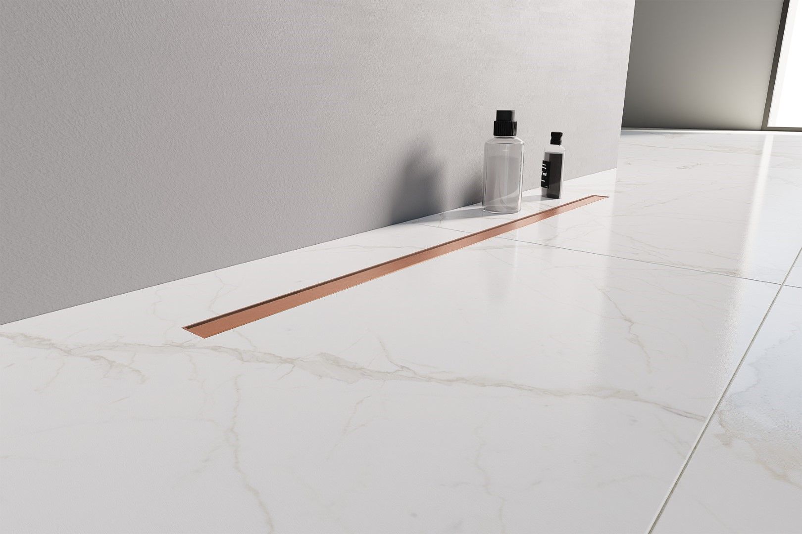 Душевой трап NEW TRENDY COPPER BRUSHED 60 см OL-0096 (брашированная медь)