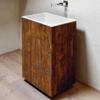 NOORTH milldue edition TOUCH Комплект мебели 640х400х880 мм., напольный, 3 ящика, слив в пол, раковина Milltek белая матовая, отделка Abete NOORTH milldue edition TOUCH Комплект мебели 640х400х880 мм., напольный, 3 ящика, слив в пол, раковина Milltek белая матовая, отделка Abete
