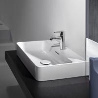 Laufen VAL Раковина 550х420х115мм с 1 отв. под смесит, шлифованная снизу, цвет: белый глянец Laufen VAL Раковина 550х420х115мм с 1 отв. под смесит, шлифованная снизу, цвет: белый глянец