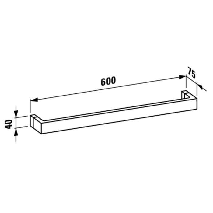 Полотенцедержатель, Laufen, Kartell by Laufen, одинарный, ширина, мм-600, глубина, мм-75, высота, мм-40, тип установки-настенный, материал-пластик, цвет-оранжевый Полотенцедержатель, Laufen, Kartell by Laufen, одинарный, ширина, мм-600, глубина, мм-75, высота, мм-40, тип установки-настенный, материал-пластик, цвет-оранжевый
