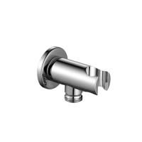 Fantini Milano Шланговое соединение на 1/2" с держателем ручного душа, цвет: матовая оружейная сталь