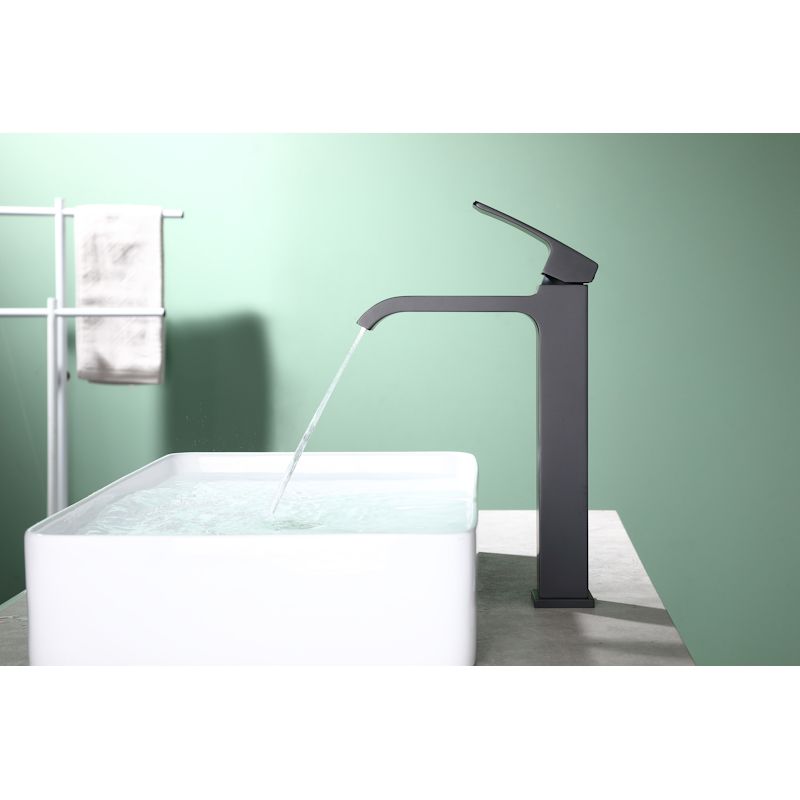 Смеситель для раковины высокий Raglo R02.15.06, черный