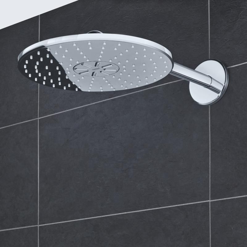 Верхний душ GROHE Rainshower 310 SmartActive с душевым кронштейном 430 мм, 2 режима струи, хром (26475000) Верхний душ GROHE Rainshower 310 SmartActive с душевым кронштейном 430 мм, 2 режима струи, хром (26475000)