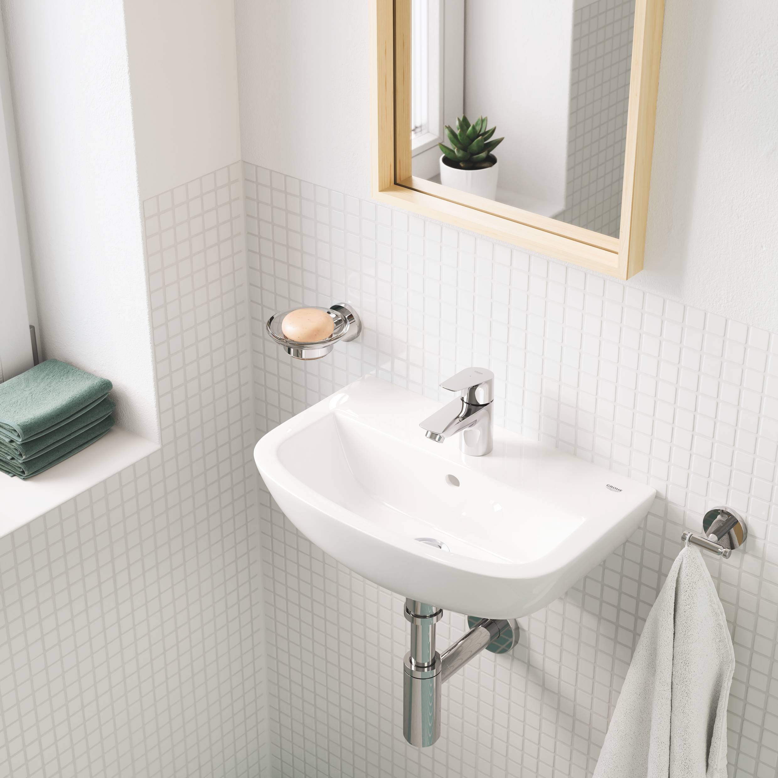 Вертикальный вентиль для раковины GROHE BauEdge, гладкий корпус, хром (20421001) Вертикальный вентиль для раковины GROHE BauEdge, гладкий корпус, хром (20421001)