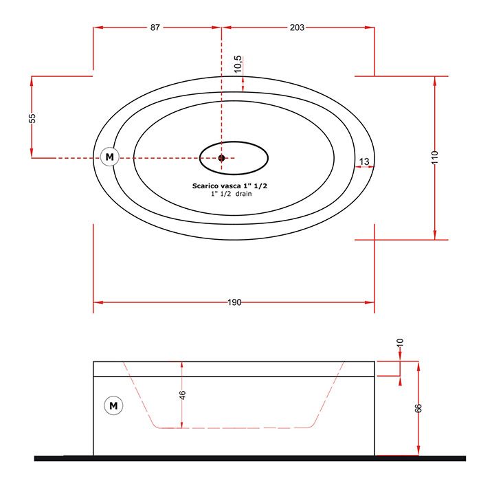 Gruppo Treesse EOS 190 Ванна 190x110xh66 см.гидромассаж и аэромассаж с цифровой системой, системой дезинфекции, с круговой панелью,цвет белый