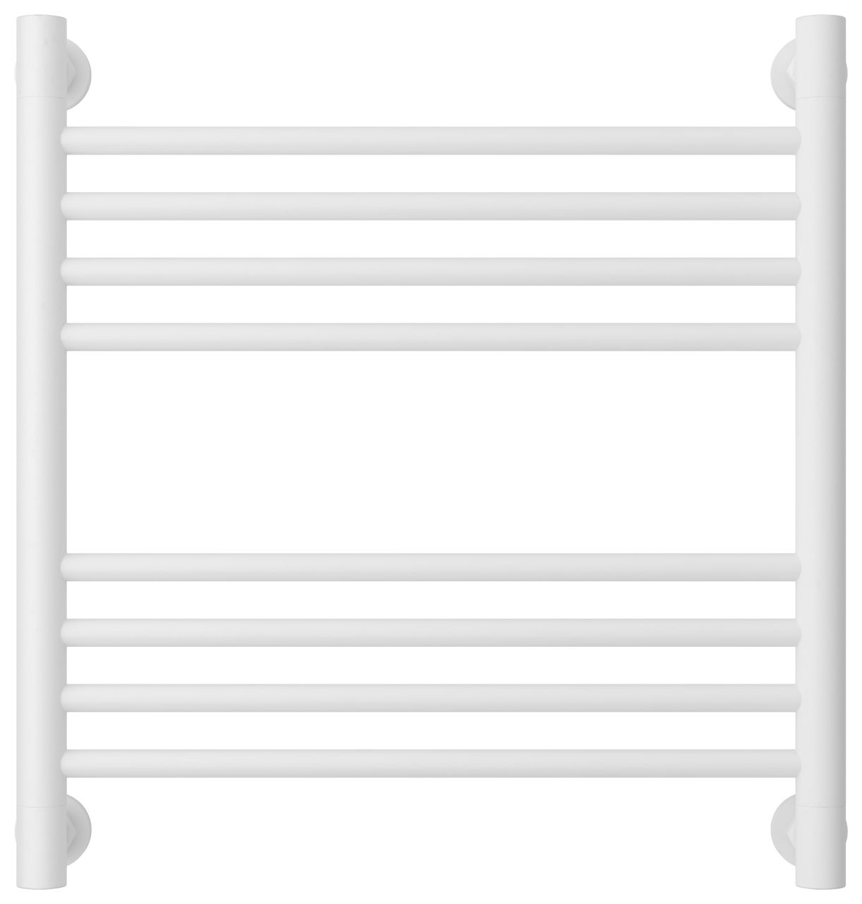 Полотенцесушитель водяной "Богема+" прямая 500х500 (Матовый Белый)