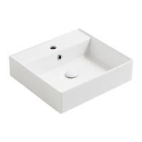 SIMAS AGILE Раковина подвесная 51х46 см, с переливом, с 1 отв под смеситель,цвет белый матовый