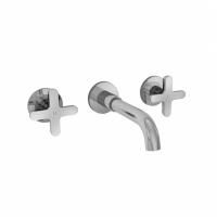 Fantini Icona Classic Смеситель для раковины, встраиваемый, на 3 отв, без донного клапана, излив 150мм (наружняя часть), цвет: хром