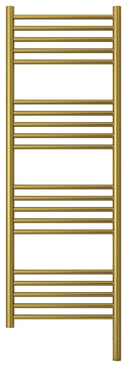 Полотенцесушитель электрический "БОГЕМА 3.0" прямая 1200х400 / МЭМ правый (Состаренная латунь)