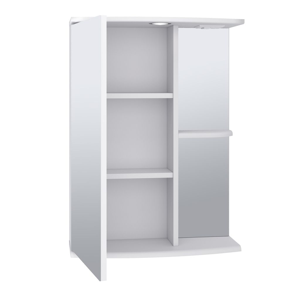 Зеркальный шкаф Runo левый Николь 55 (00000000037), артикул 00000000037