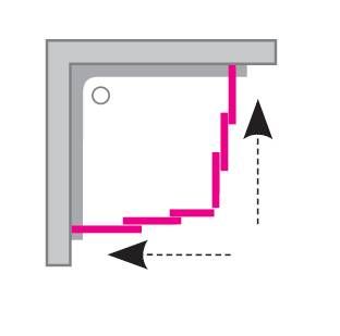 Дверь для душевого уголка Ravak Supernova ASRV3-90 белый+Гpапе