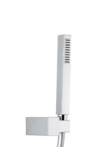 Emmevi, набор ручного душа 168: шланг 150см. из металлизированного ПВХ (C02729 150см), цвет хром