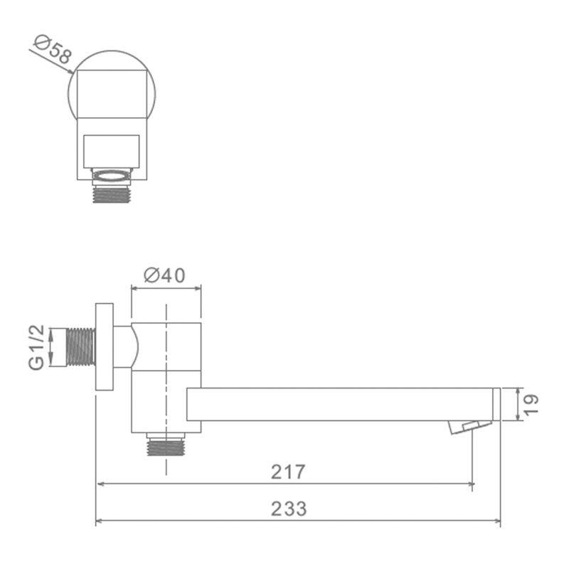 Излив с функцией переключения Raglo R473.71, хром