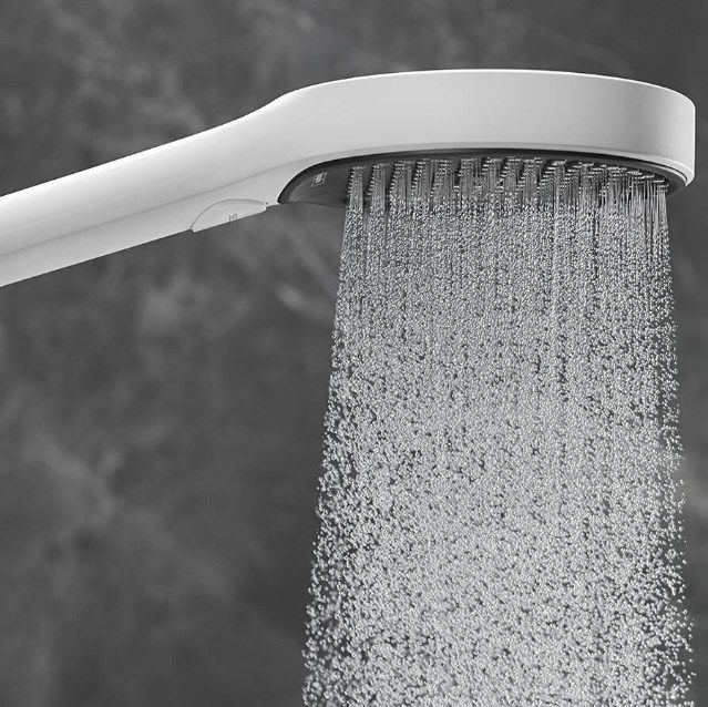 Ручной душ, Hansgrohe, Rainfinity, размер душевого диска, мм-132, форма-круглая, количество режимов-3, тип струи-PowderRain, Intense PowderRain, MonoRain, цвет-белый матовый Ручной душ, Hansgrohe, Rainfinity, размер душевого диска, мм-132, форма-круглая, количество режимов-3, тип струи-PowderRain, Intense PowderRain, MonoRain, цвет-белый матовый