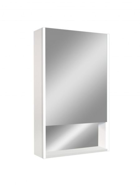 Зеркало-шкаф с подсветкой и полкой ART&MAX Foggia AM-Fog-500-800-1D-R-DS-F-White