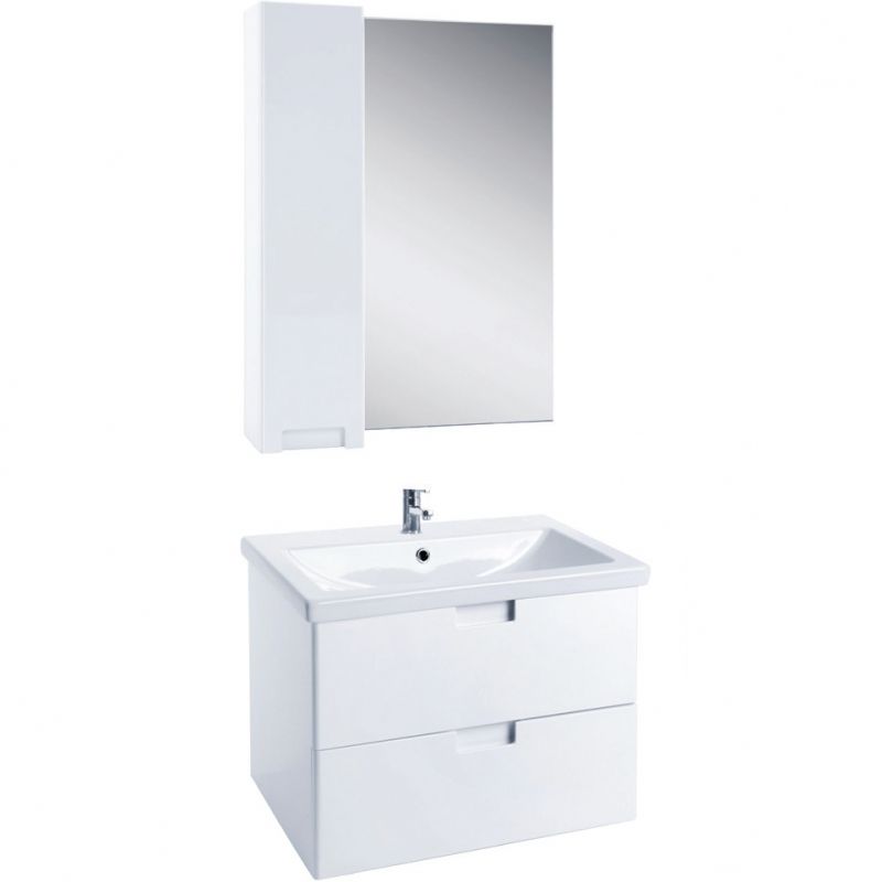 Зеркало со шкафом Bellezza Пегас 80 L 4610413002018 Белое