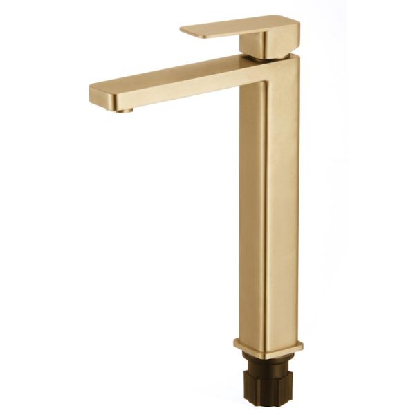 Смеситель для раковины Fmark FS8711C, матовое золото