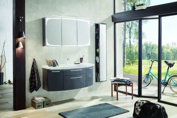 Комплект мебели Puris Classic Line с раковиной из минерального литья, 1200 мм, цвет дуб трюфель