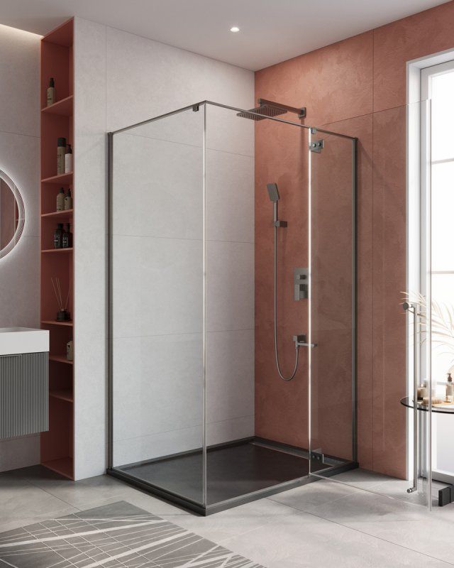 LINER-AH-1-120/90-C-GM-L Душевой уголок, артикул LINER-AH-1-120/90-C-GM-L