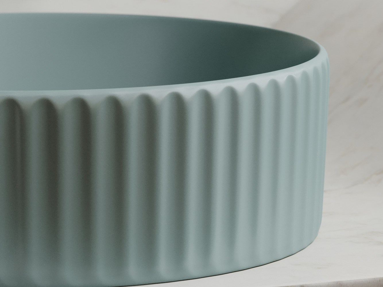 Умывальник чаша накладная круглая (цвет Зеленый Матовый) Элемент (Element) 360x360x115мм, артикул CN6057MLG