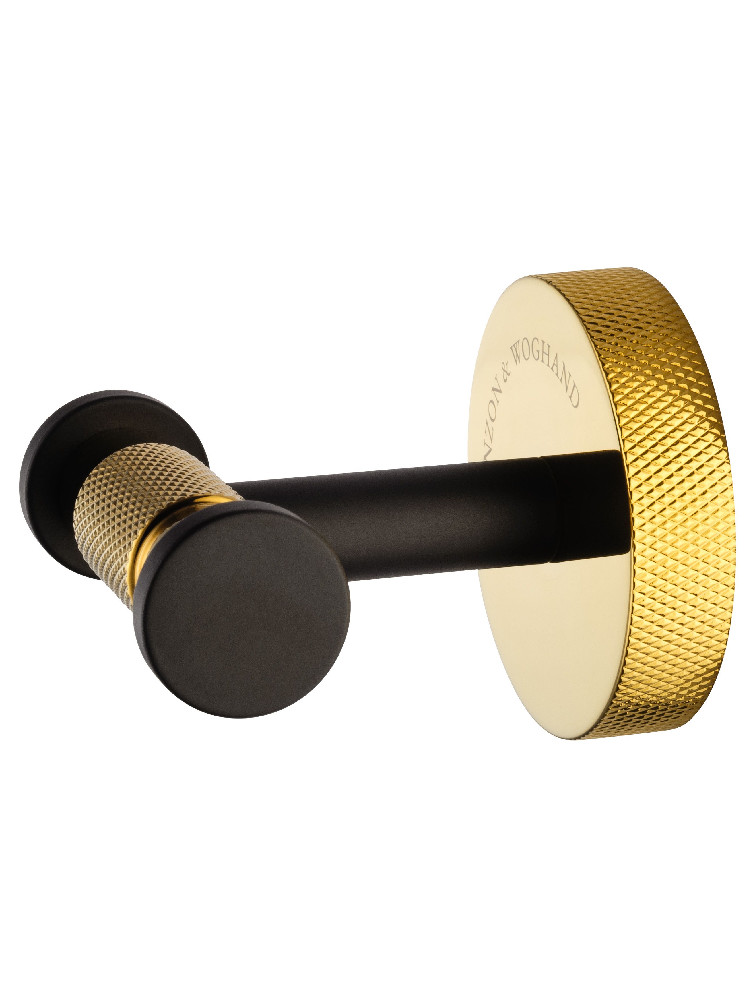 Двойной крючок для ванной WONZON & WOGHAND MAJESTIC, Черный/Золото (WW-9225)