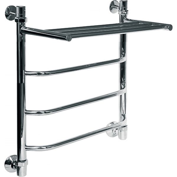 Водяной полотенцесушитель Ника Trapezium ЛТ/ВП 50x60 с полкой Хром