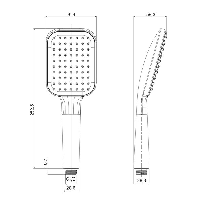 Лейка для душа Milardo 1F Ideal Spa (ILS1FCSM18), артикул ILS1FCSM18